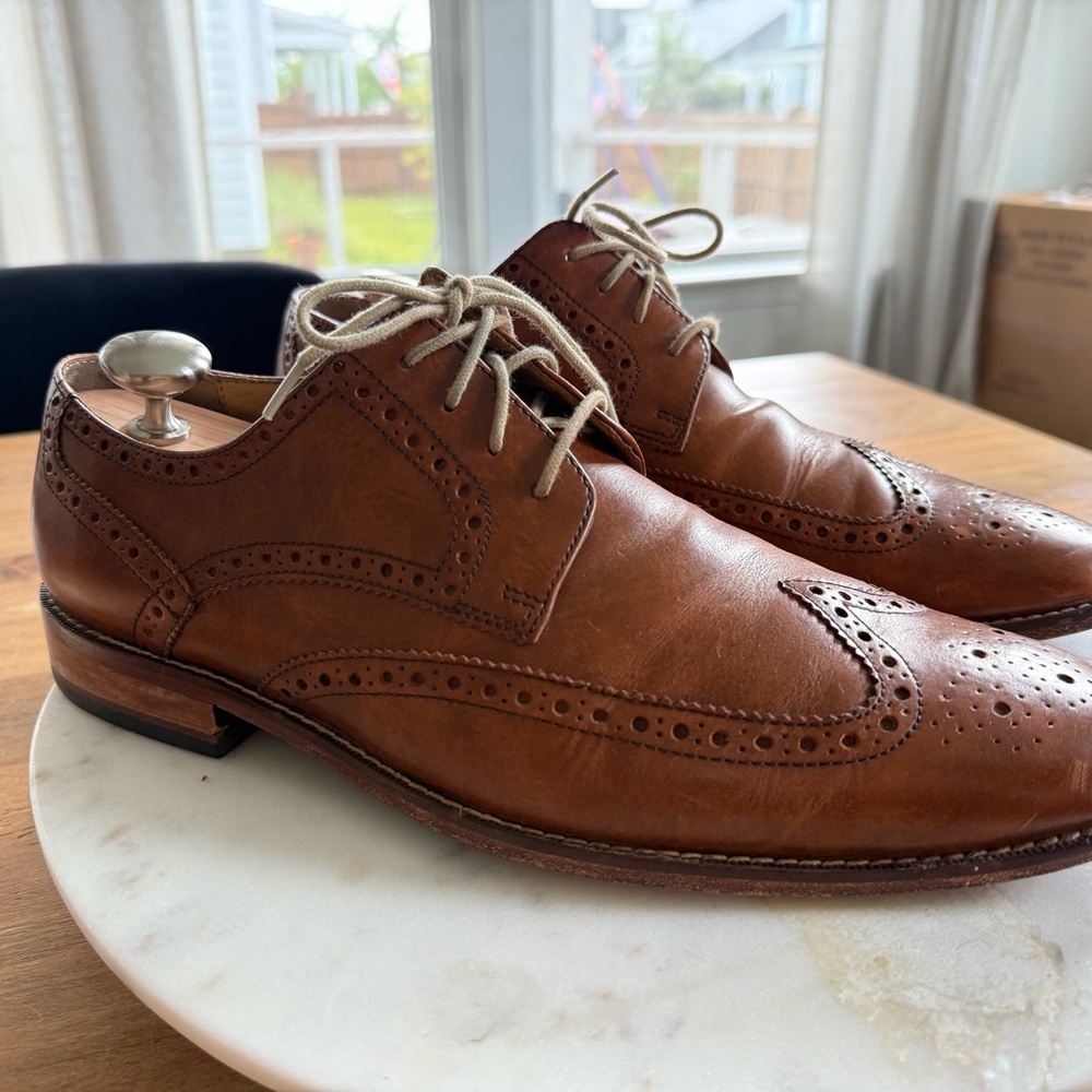 Classic Brown Leather Men's Brogues